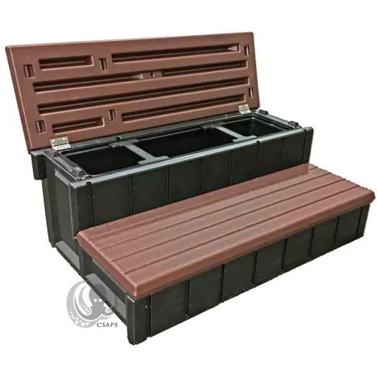 Storage Spa Steps- Espresso