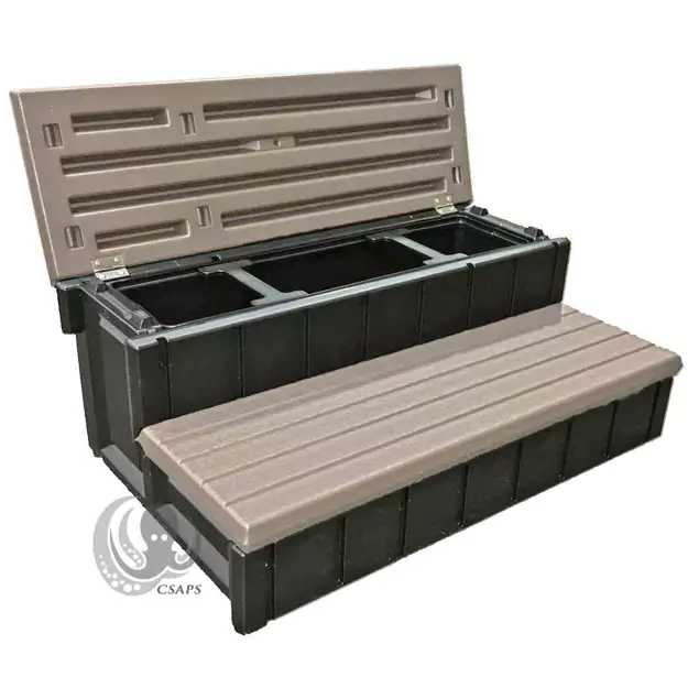 Storage Spa Steps- Portabello Grey