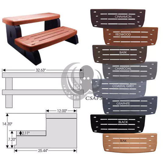 Waterway Spa Step - Charcoal